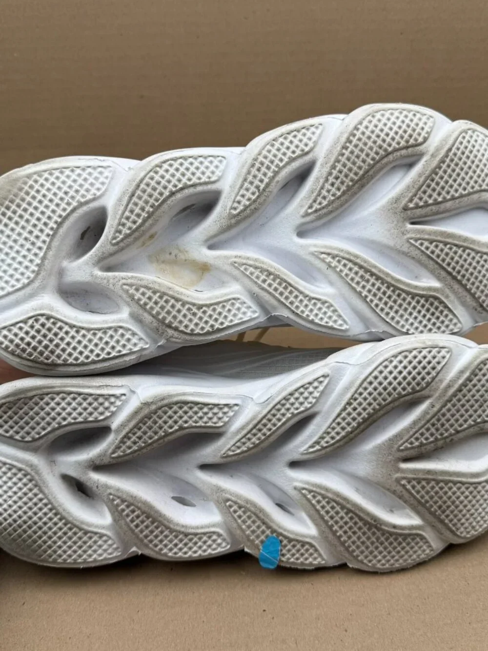 Men's White Mesh Orthopedic Sneakers K1949 Lightweight Running Shoes US SZ 9.5
